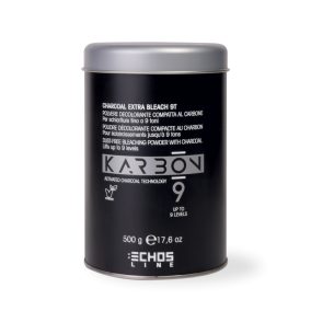 ECHOSLINE - KARBON9 PORZÁSMENTES SZŐKÍTŐPOR SZÉNNEL 500gr   ECHOSLINE - KARBON9 PORZÁSMENTES SZŐKÍTŐPOR SZÉNNEL 500gr