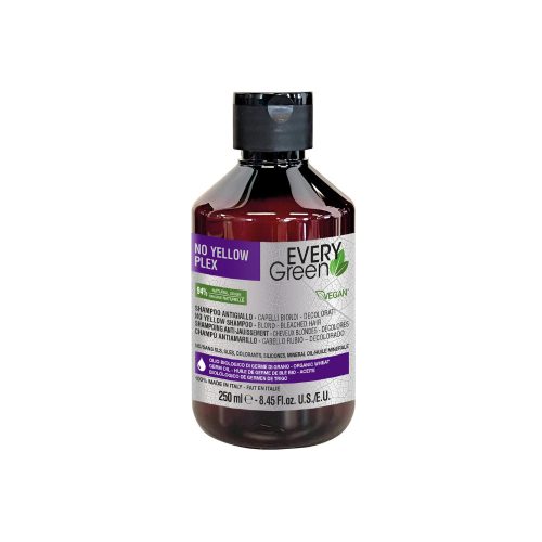 EVERYGREEN - No Yellow Plex - Újjáépítő Hamvasító Sampon 250ml