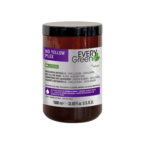 EVERYGREEN - No Yellow Plex - Újjáépítő Hamvasító Maszk 1000ml