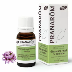   PRANAROM - Bourbon Geránium - Ránctalanító és Bőrápoló Illóolaj 10ml