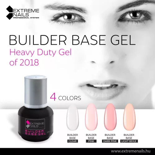 Extreme Nails - Műkörömépítő Gél Clear Pink 15 g