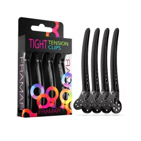 PB - FRAMAR hajcsipesz 4db fekete /Tight tension clips/