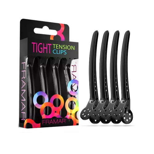 PB - FRAMAR hajcsipesz 4db fekete /Tight tension clips/