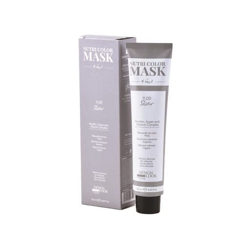 DESIGN LOOK - Nutri Color Mask 4 in 1 - 11.00 Silver Multifunkciós hajszínező  pakolás - 120 ml