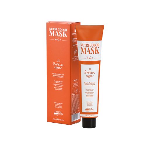 DESIGN LOOK - Nutri Color Mask 4 in 1 - .44 Intense Copper Multifunkciós hajszínező  pakolás - 120 ml