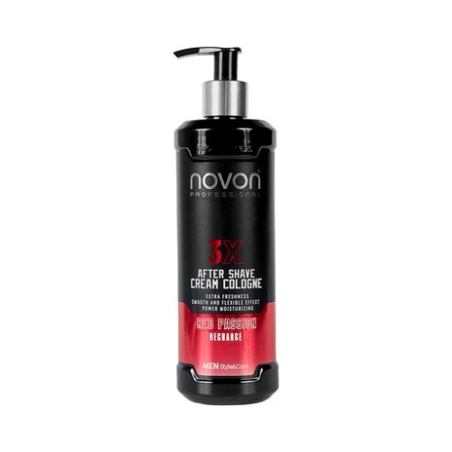 NOVON 3X Aftershave Cream Cologne Red Passion - 400 ml